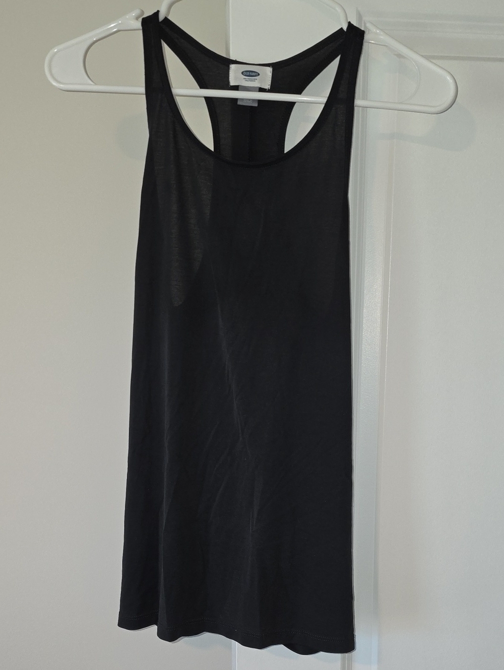 Old Navy Black Racerback Scoop Tank